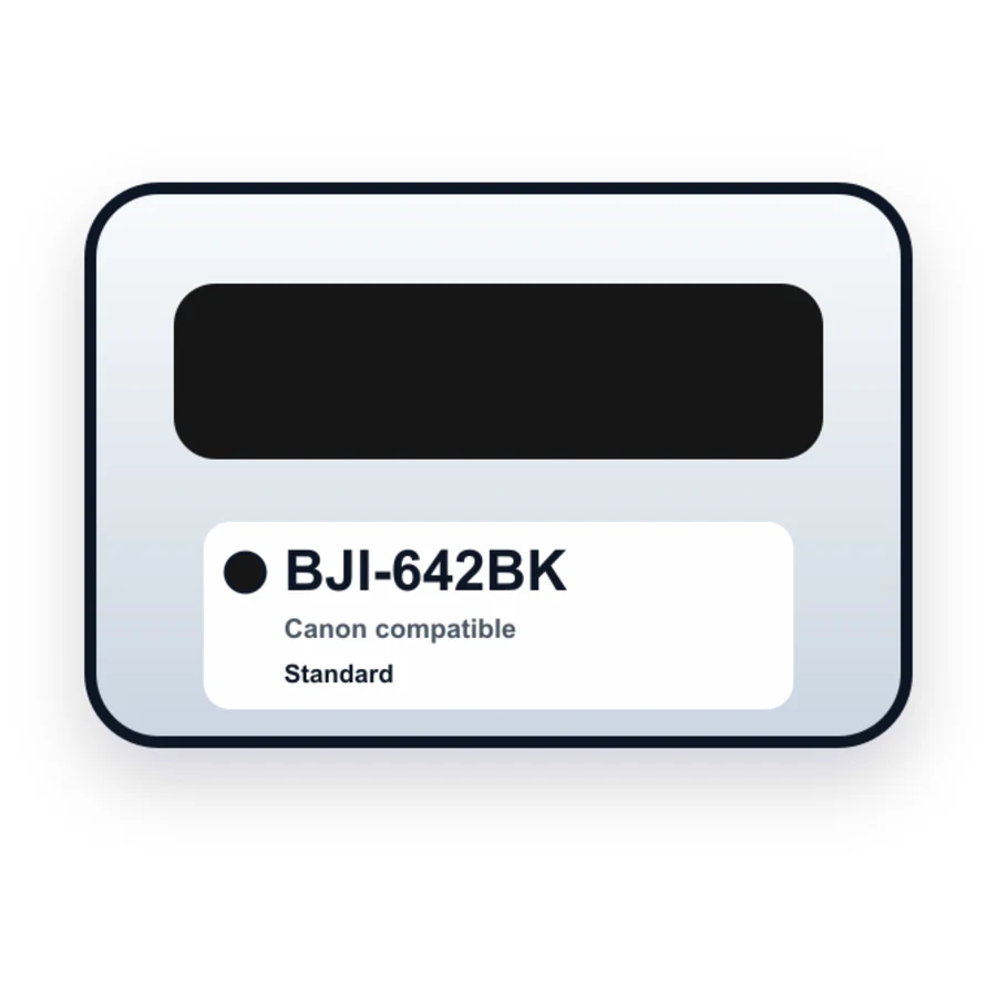 Canon BJI-642BK Compatible Black BJ Inkjet Cartridges compatible ink