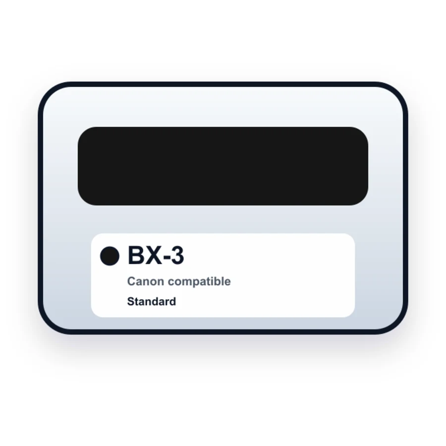 Replacement for BX-3 Canon BJ Black Inkjet Cartridges compatible ink
