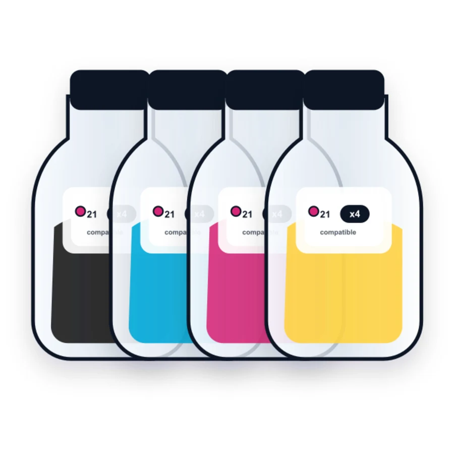 Canon Gi 21 4 Combo compatible ink bottle
