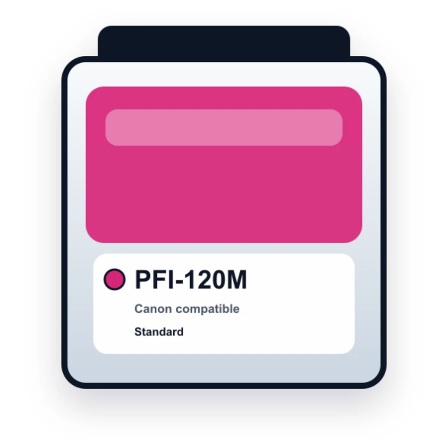 Canon Pfi 120M Magenta compatible ink