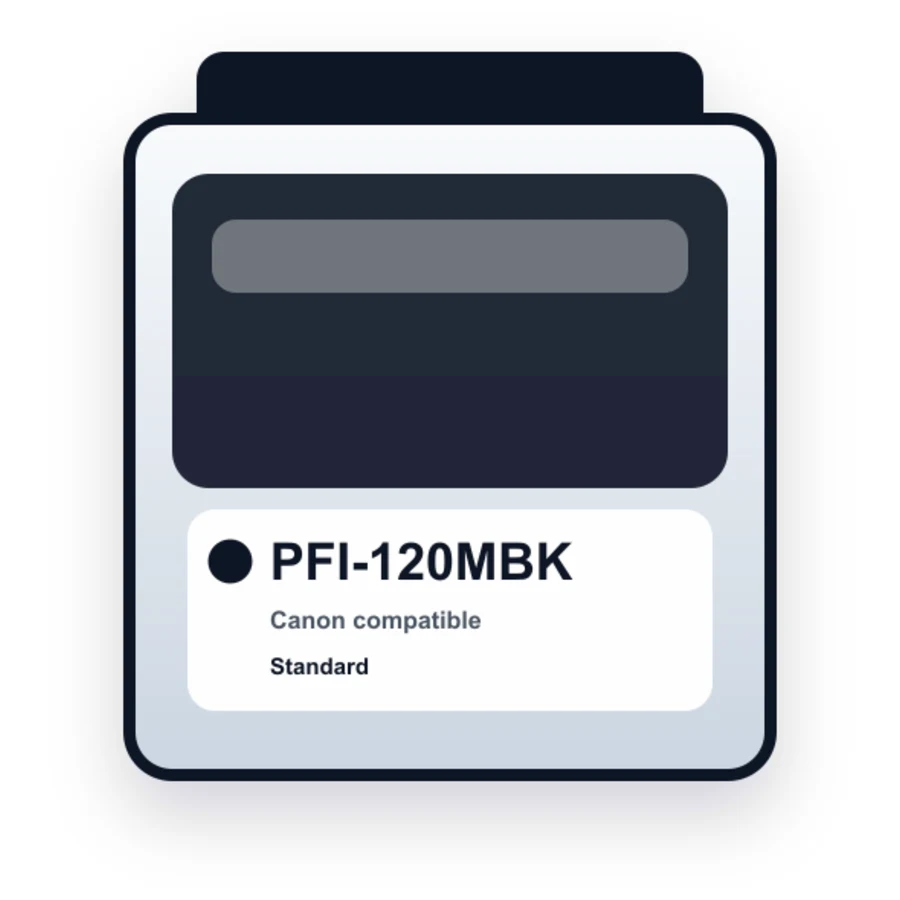 Canon Pfi 120MBK Matte Black compatible ink