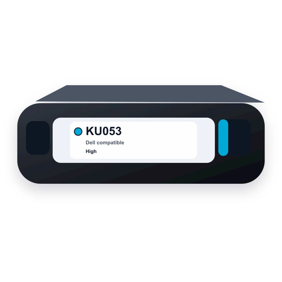 Dell KU053 Cyan Toner Cartridge - 310-9060/KU051 - High Yield compatible toner