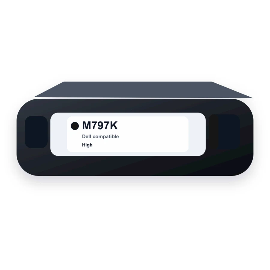 Replacement Dell M797K Toner Cartridge - 330-4131/P579K Black - High Yield compatible toner