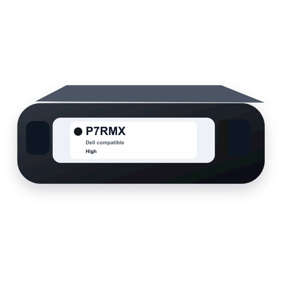 Replacement Dell P7RMX Toner Cartridge - PVTHG/593-BBKD Black - High Yield compatible toner
