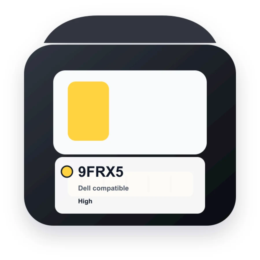 Dell 9FRX5 Yellow compatible ink
