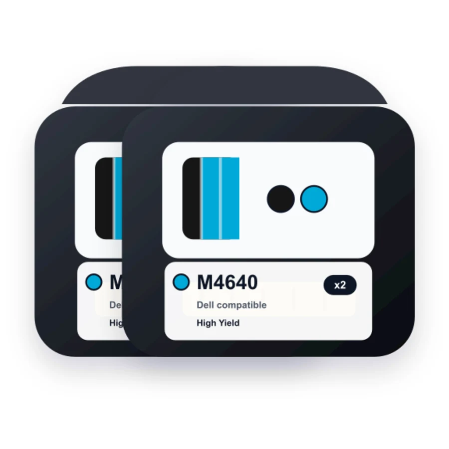 Dell M4640 M4646 2 Combo compatible ink
