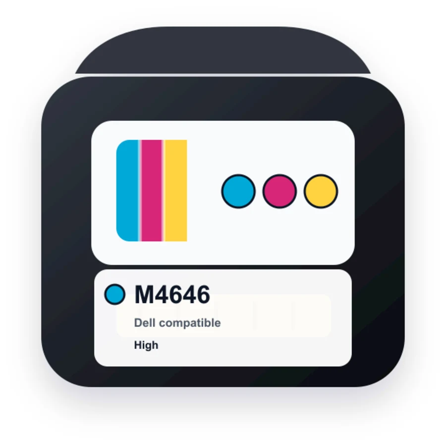 Dell M4646 Color compatible ink