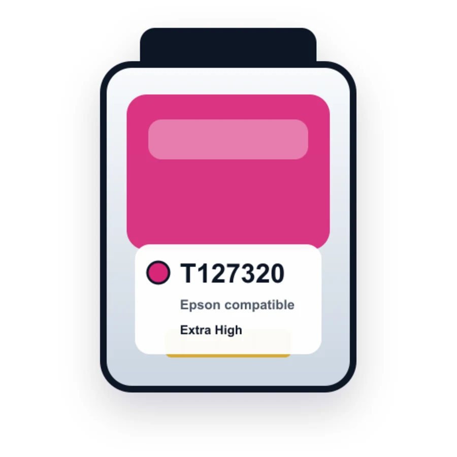 Epson T1273 T127320 Magenta compatible ink