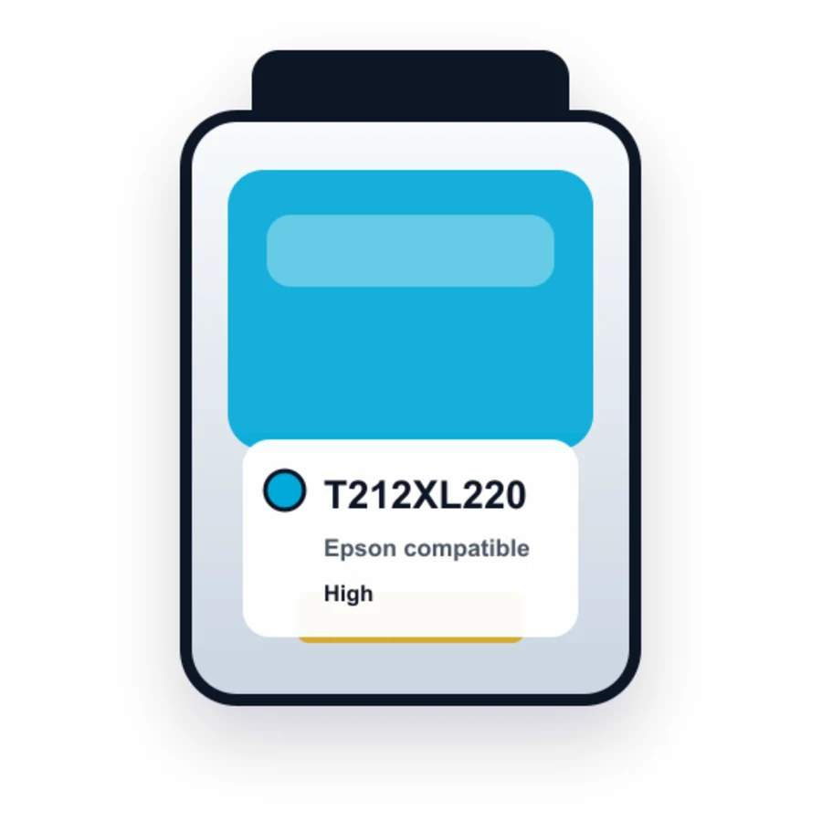 Epson T212XL220 Cyan compatible ink