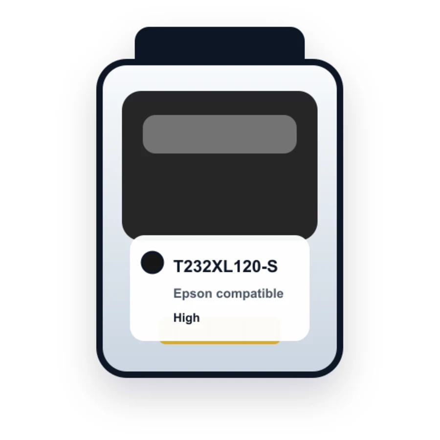 Epson T232XL120 Black compatible ink