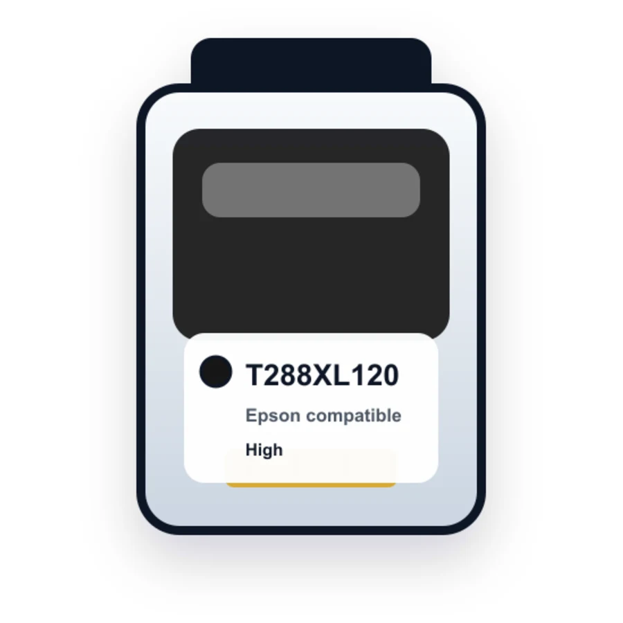 Epson T288XL120 Black compatible ink
