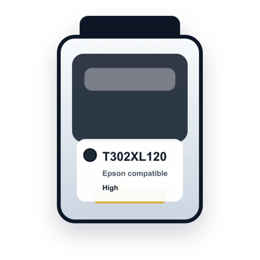 Epson T302XL120 Photo Black compatible ink