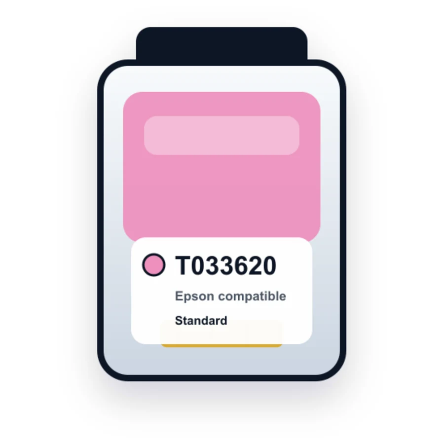 Epson T0336 T033620 Light Magenta compatible ink