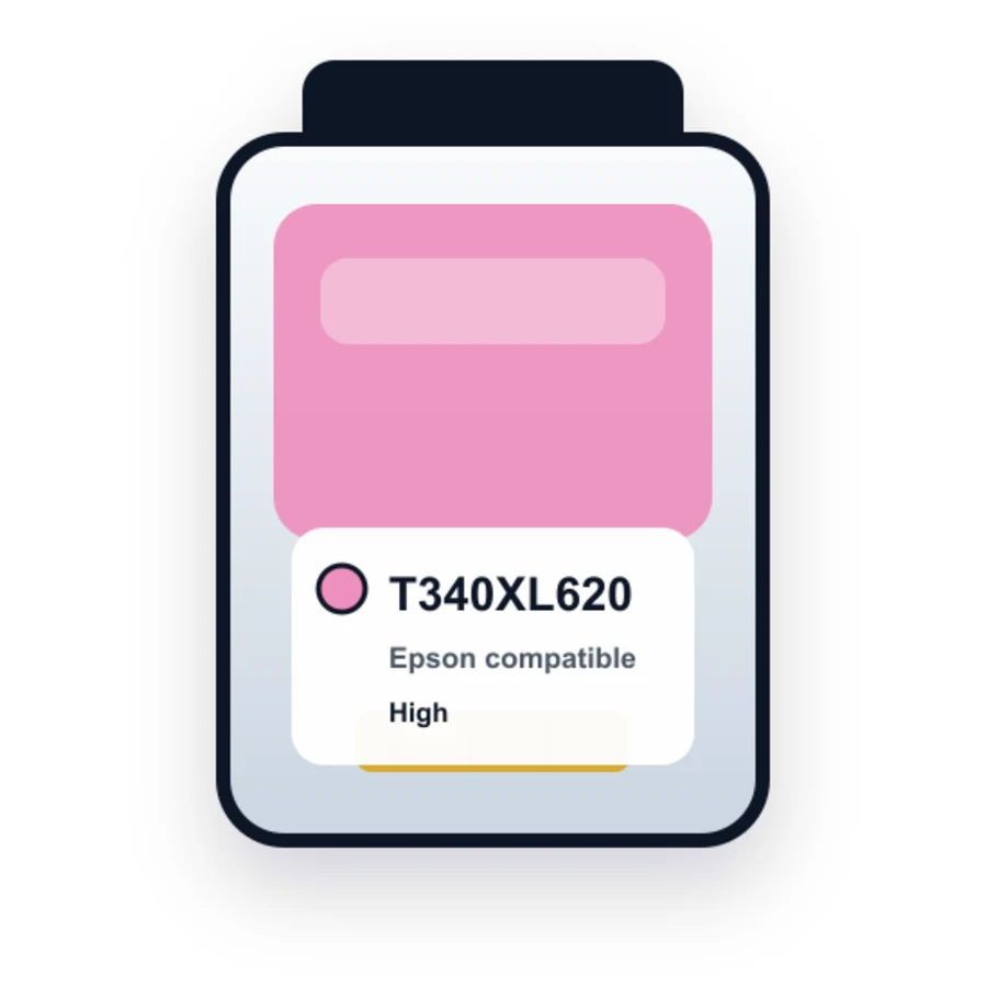 Epson T340XL620 Light Magenta compatible ink