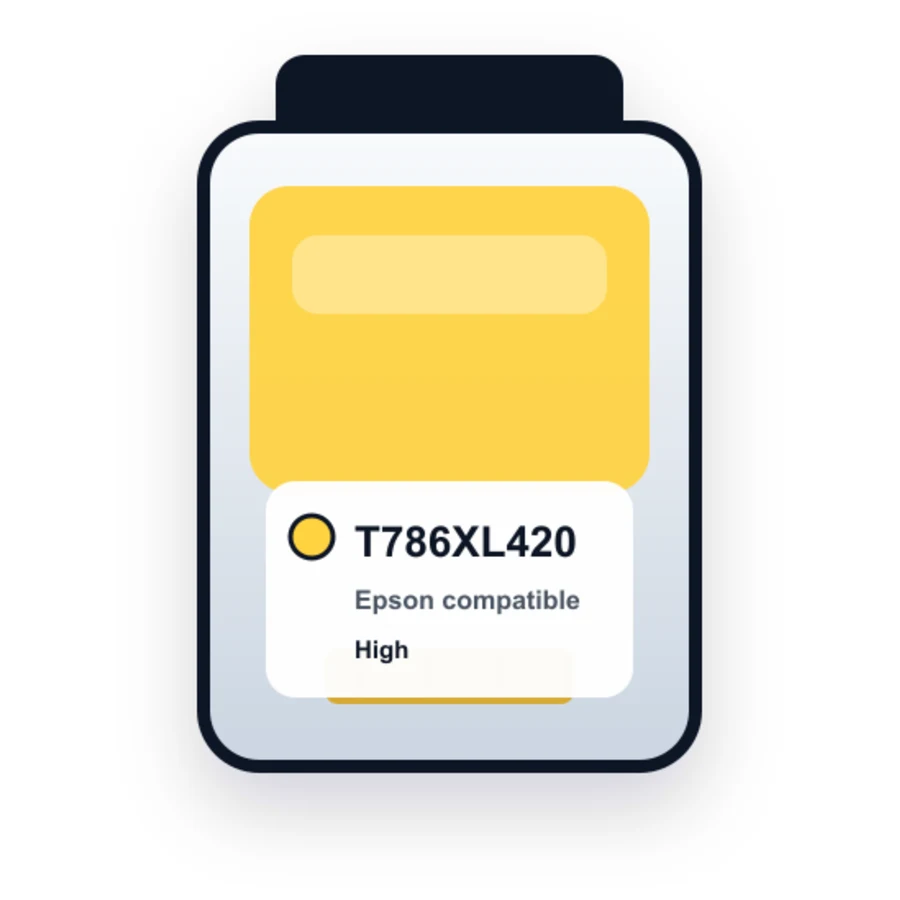 Epson T786XL420 Yellow compatible ink