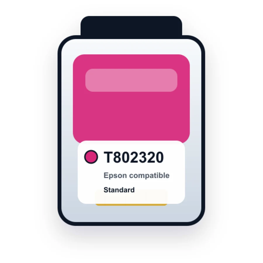 Epson T802320 Magenta compatible ink