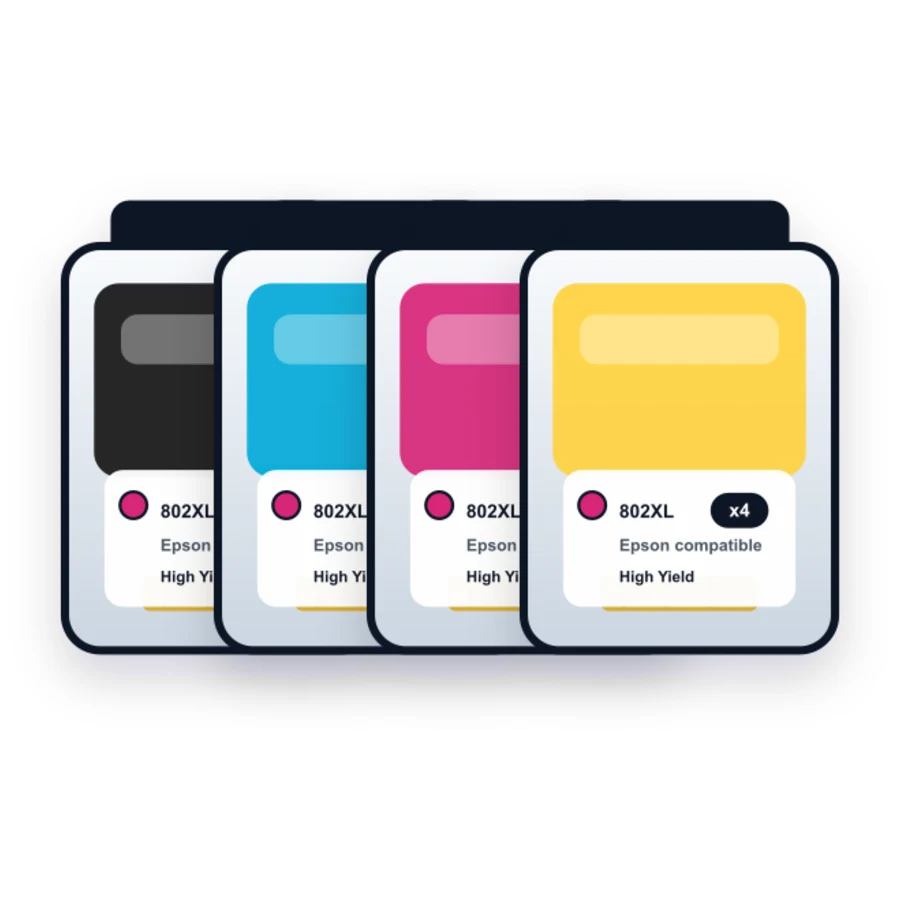 Epson 802XL Compatible Ink Cartridges illustration