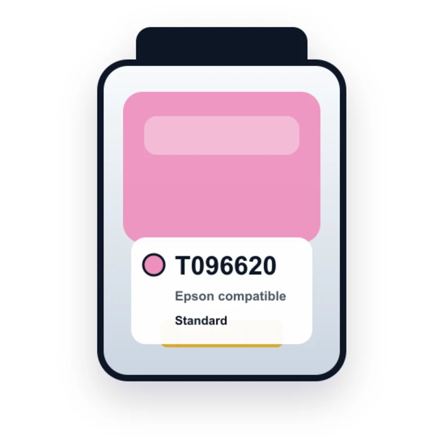 Epson T0966 T096620 Light Magenta compatible ink