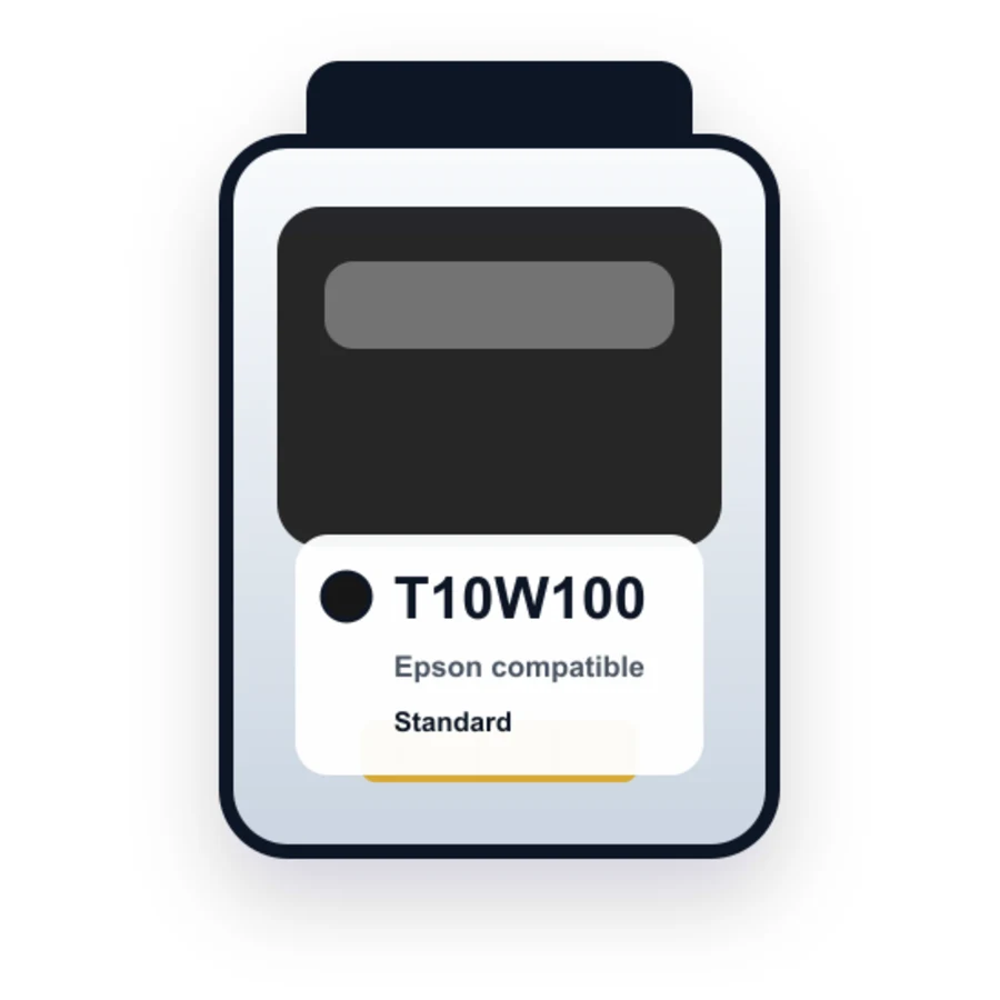 Epson T10W100 Black compatible ink