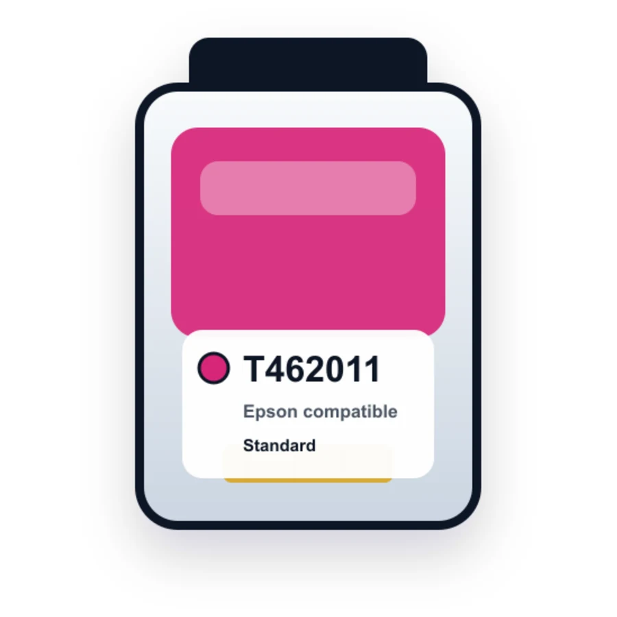 Epson T462011 Compatible Magenta Ink Jet Cartridge for Epson Stylus Pro 7000 compatible ink