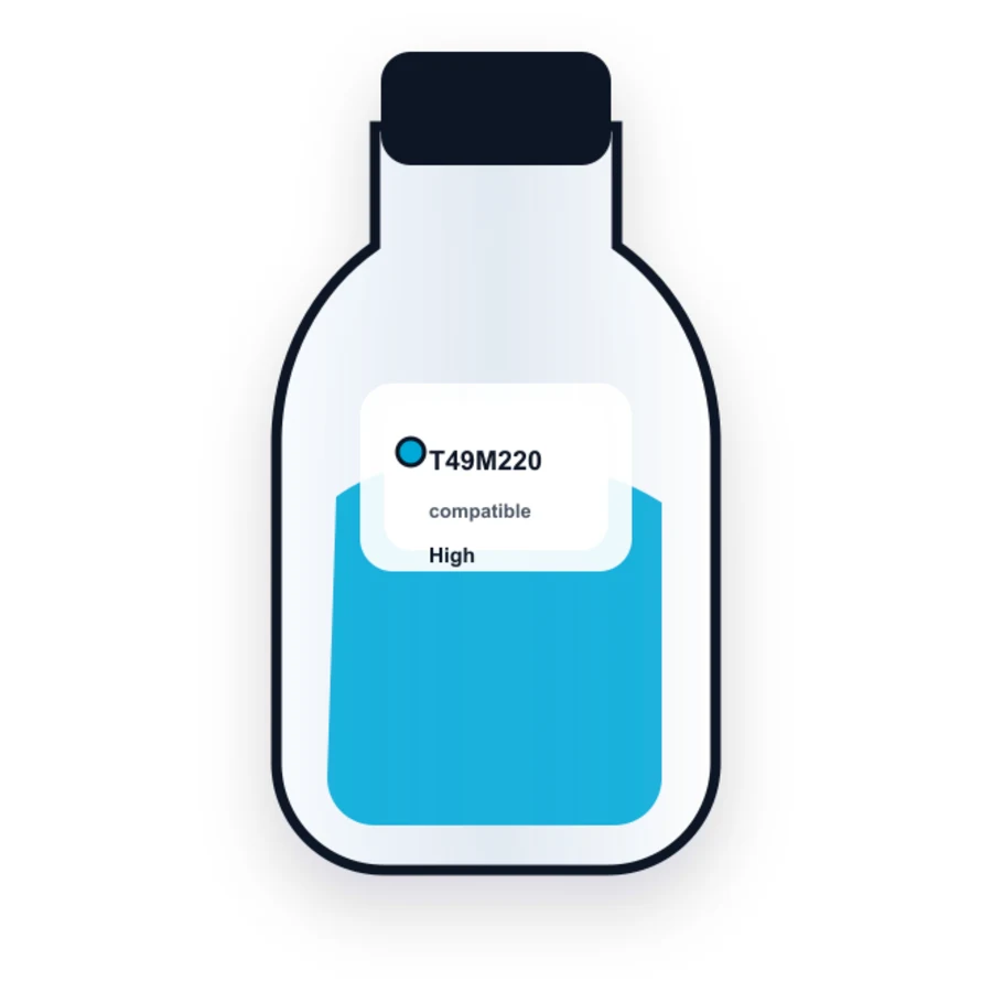 Epson T49M220 Cyan compatible ink bottle