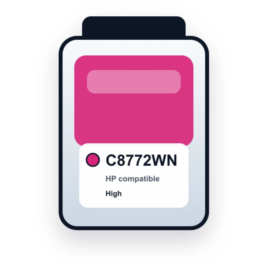 HP C8772WN Magenta compatible ink
