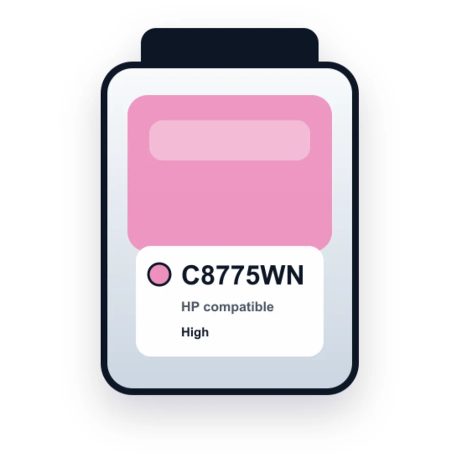 HP C8775WN Light Magenta compatible ink