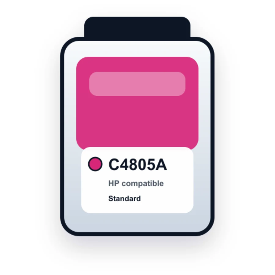 HP C4805A Magenta compatible ink