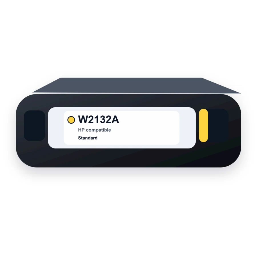 HP W2132A Yellow compatible toner