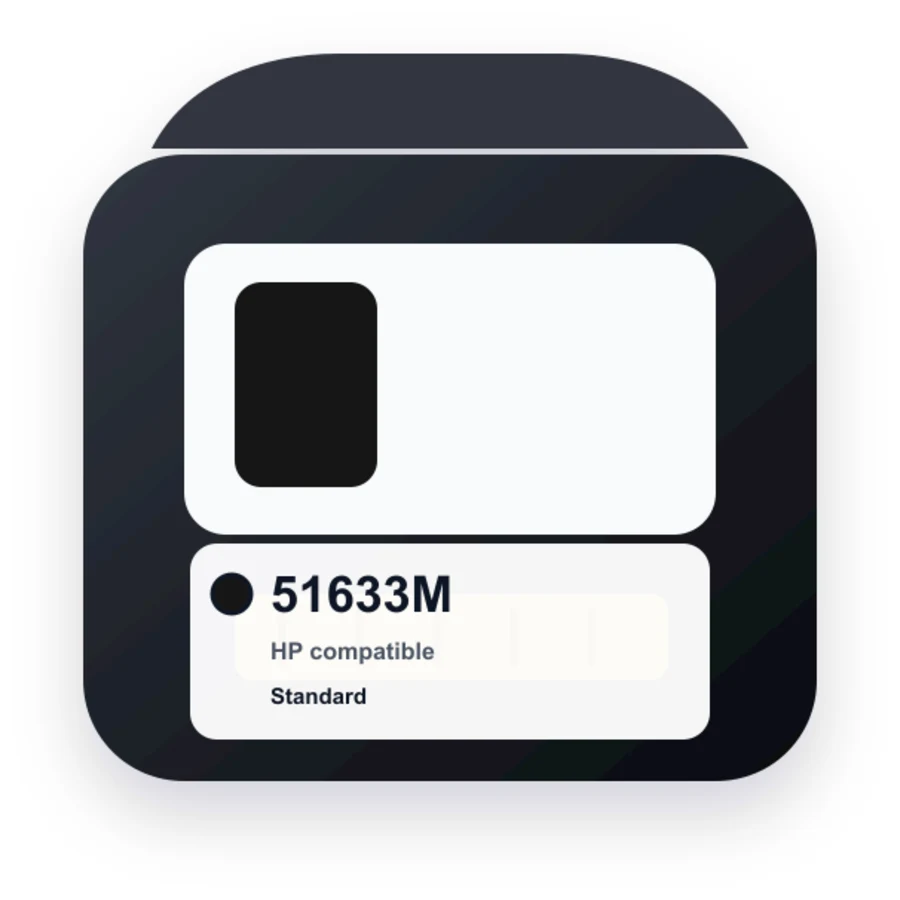 Replacement HP 33 Black Ink Cartridge - 51633M compatible ink