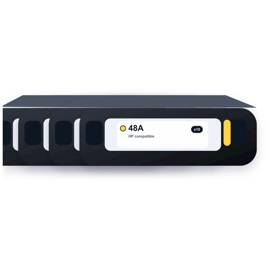 Replacement HP 48A Black LaserJet Toner Cartridges 10-Pack - CF248A compatible toner