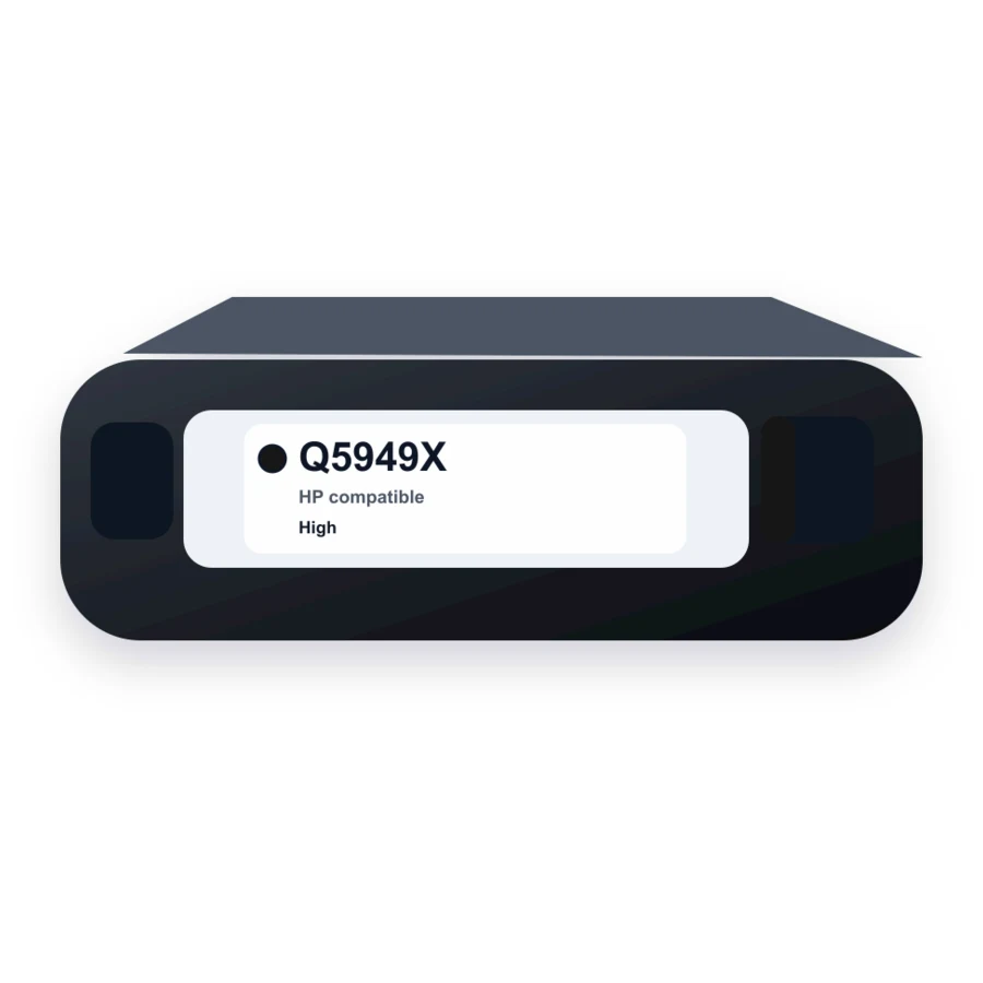 Replacement HP 49X Black Toner Cartridge - LaserJet Q5949X - High Yield compatible toner