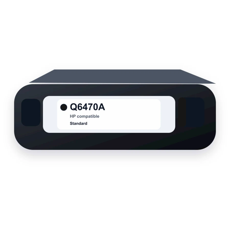 HP 501A Q6470A Black compatible toner