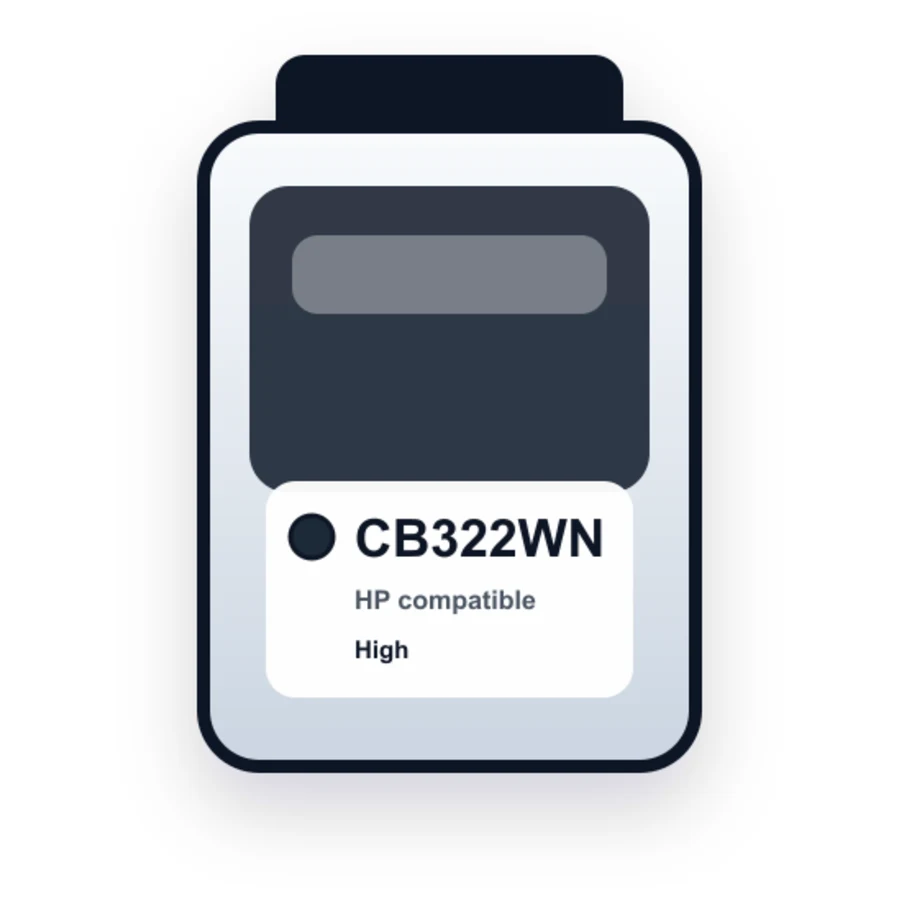 HP CB322WN Photo Black compatible ink