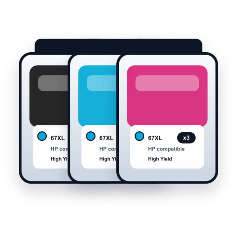 HP 3YM57AN 3YM58AN 3 Combo compatible ink