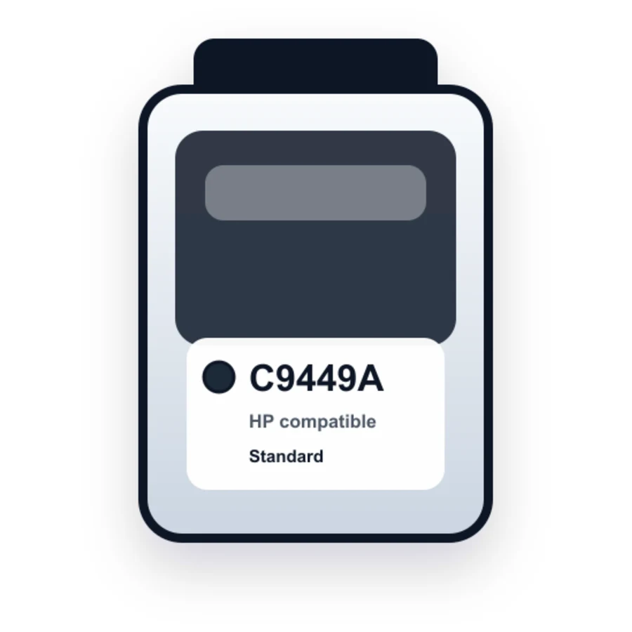 HP C9449A Photo Black compatible ink
