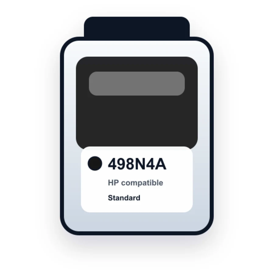 HP 498N4A Black compatible ink