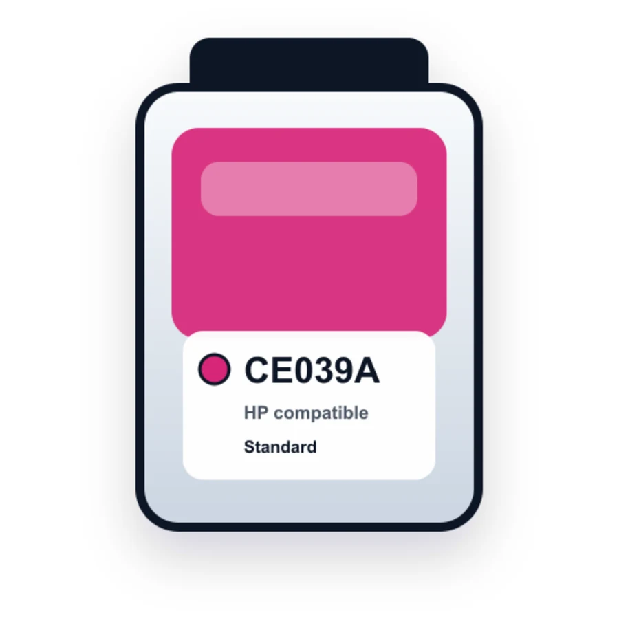 HP CE039A Magenta compatible ink