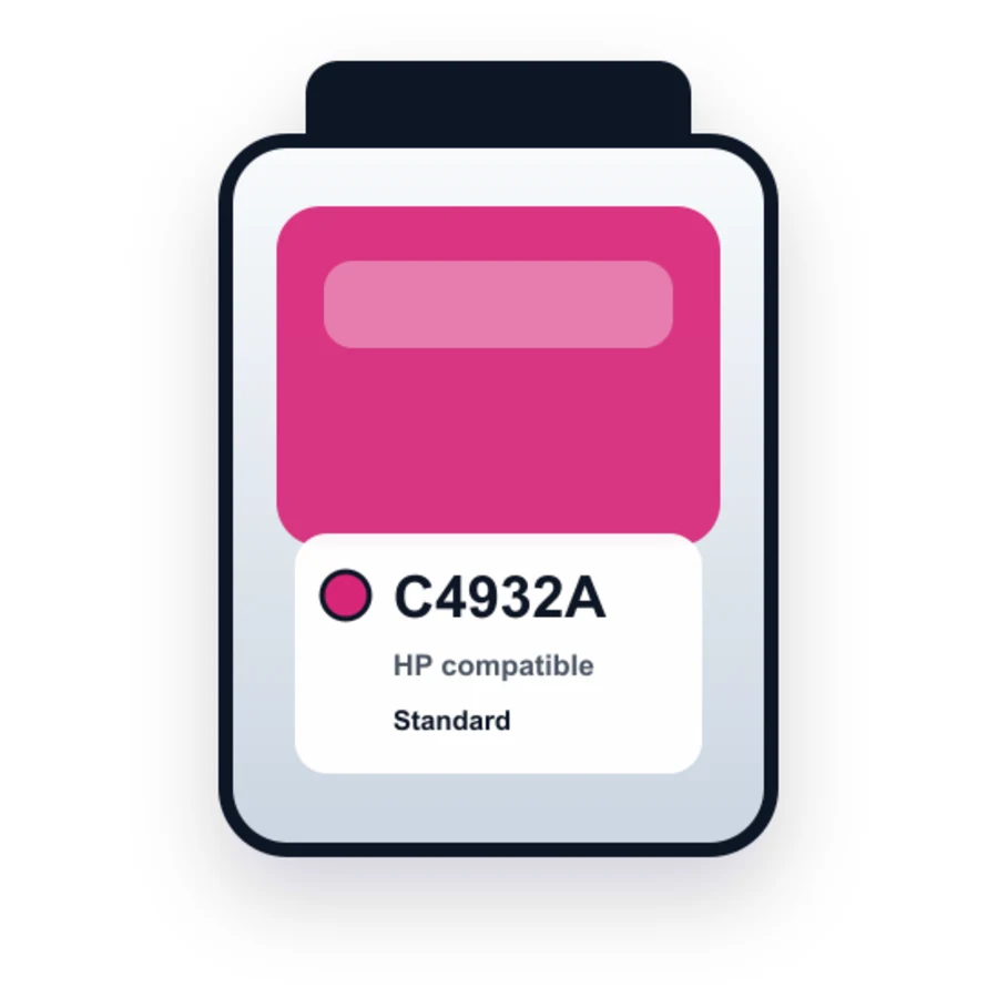 HP C4932A Magenta compatible ink