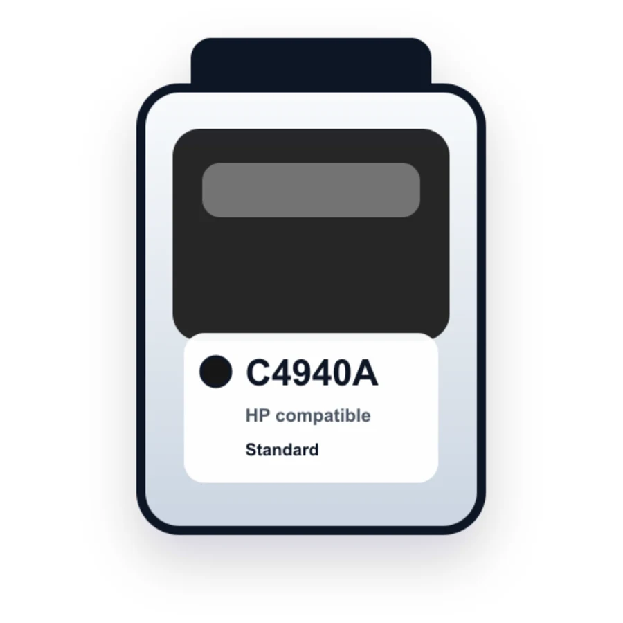 HP C4940A Black compatible ink