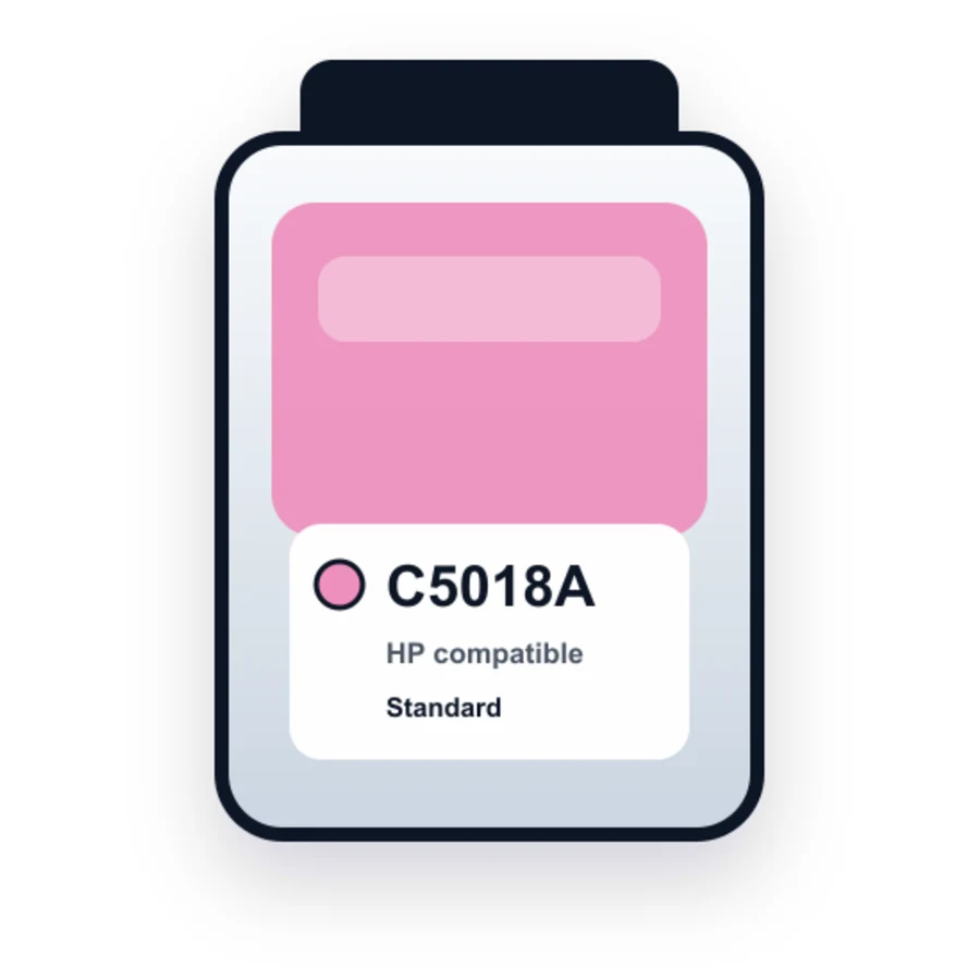HP C5018A Light Magenta compatible ink
