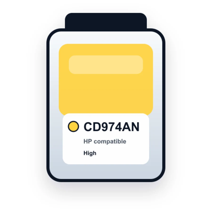 HP 94CD974AN Yellow compatible ink
