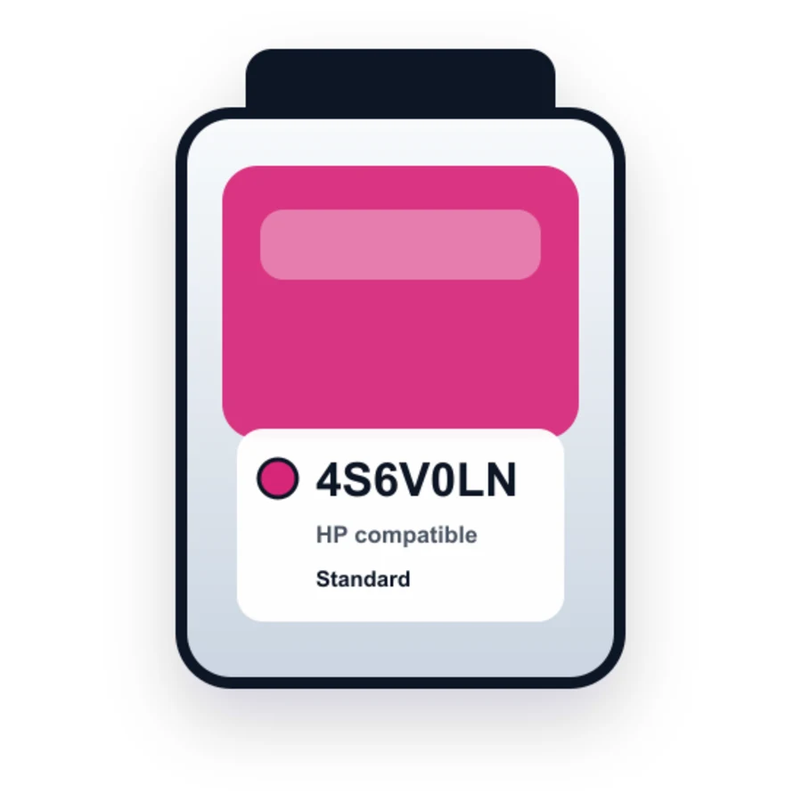 HP 4S6V0LN Magenta compatible ink