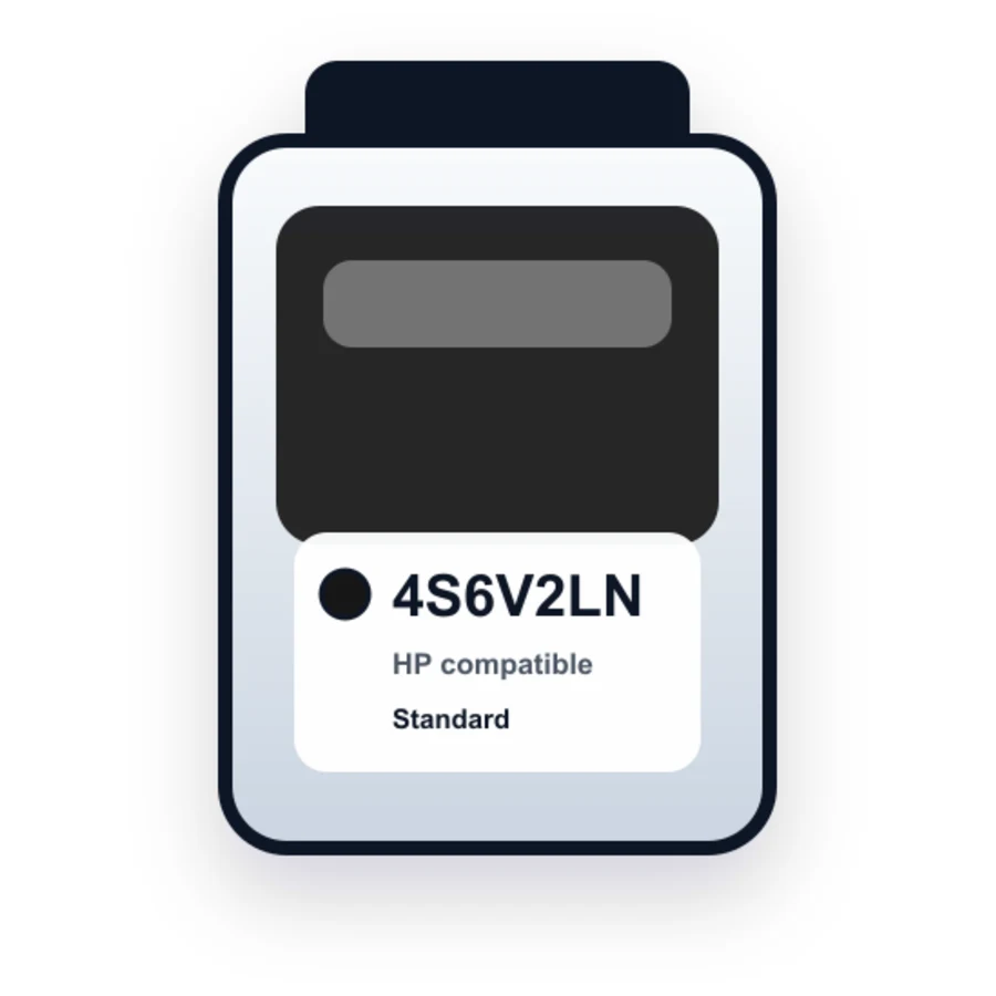 HP 4S6V2LN Black compatible ink