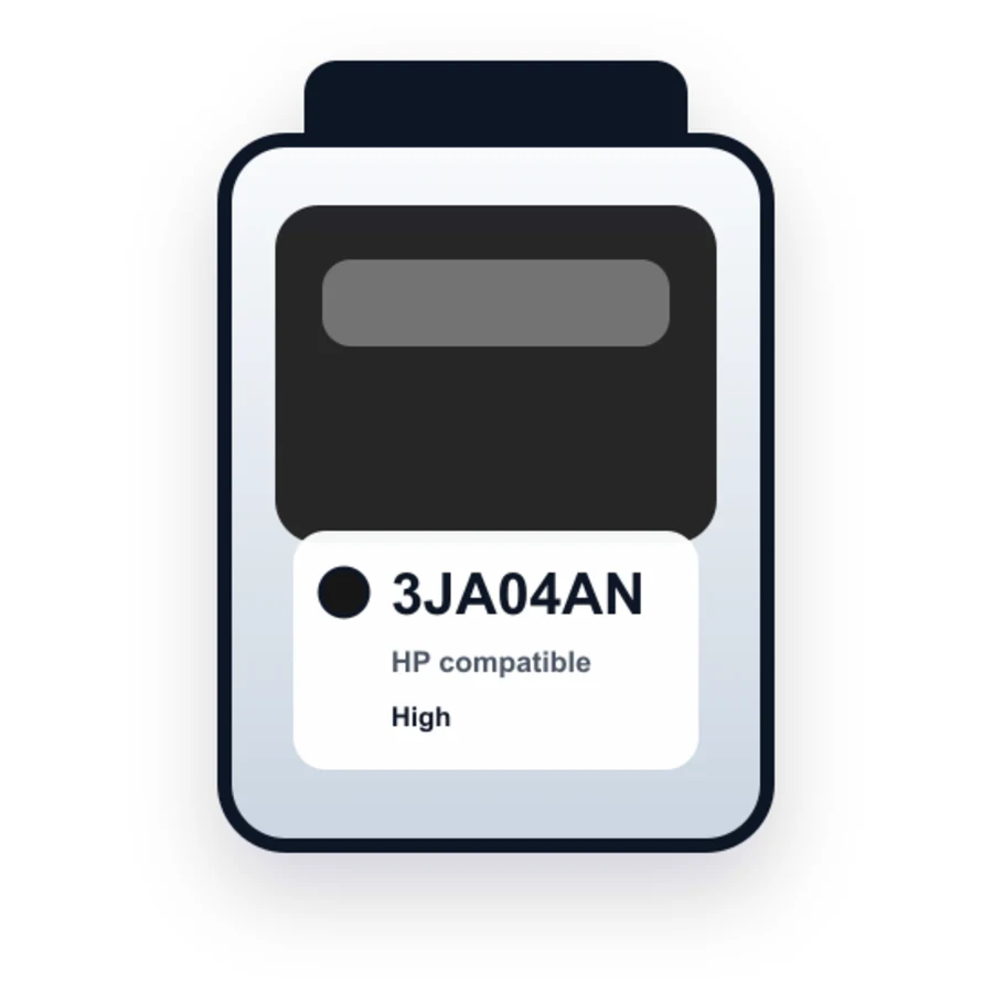 HP 3JA04AN Black compatible ink