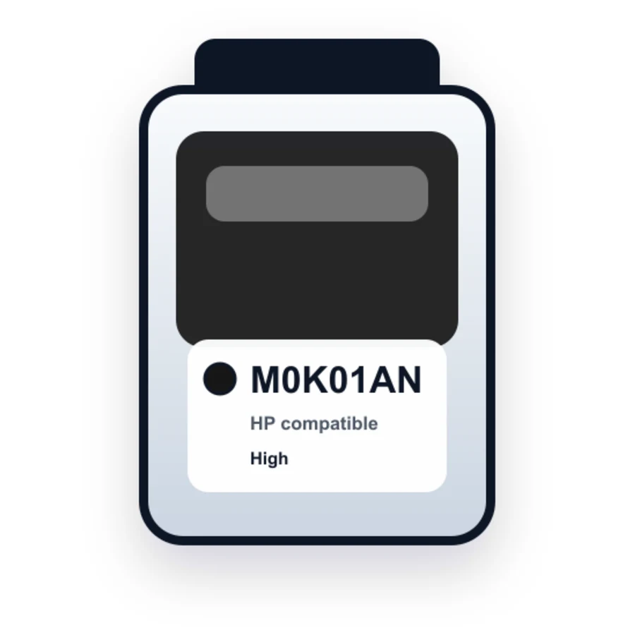 HP M0K01AN Black compatible ink
