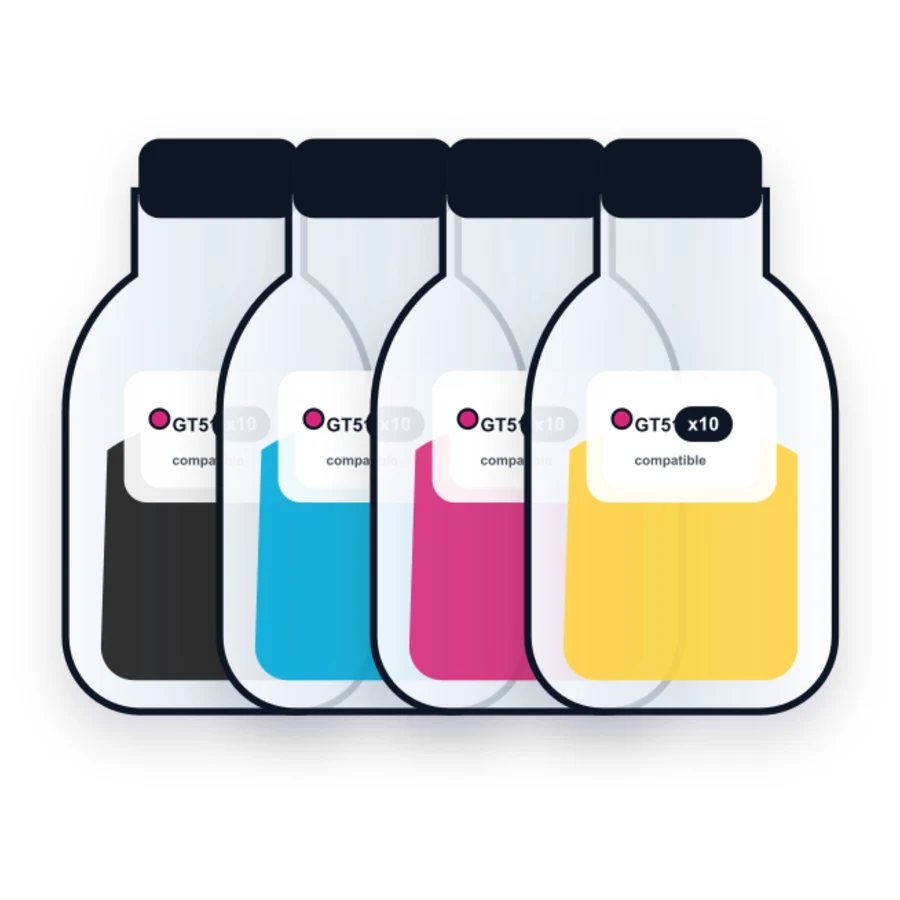 HP GT51 GT52 10 Combo compatible ink bottle
