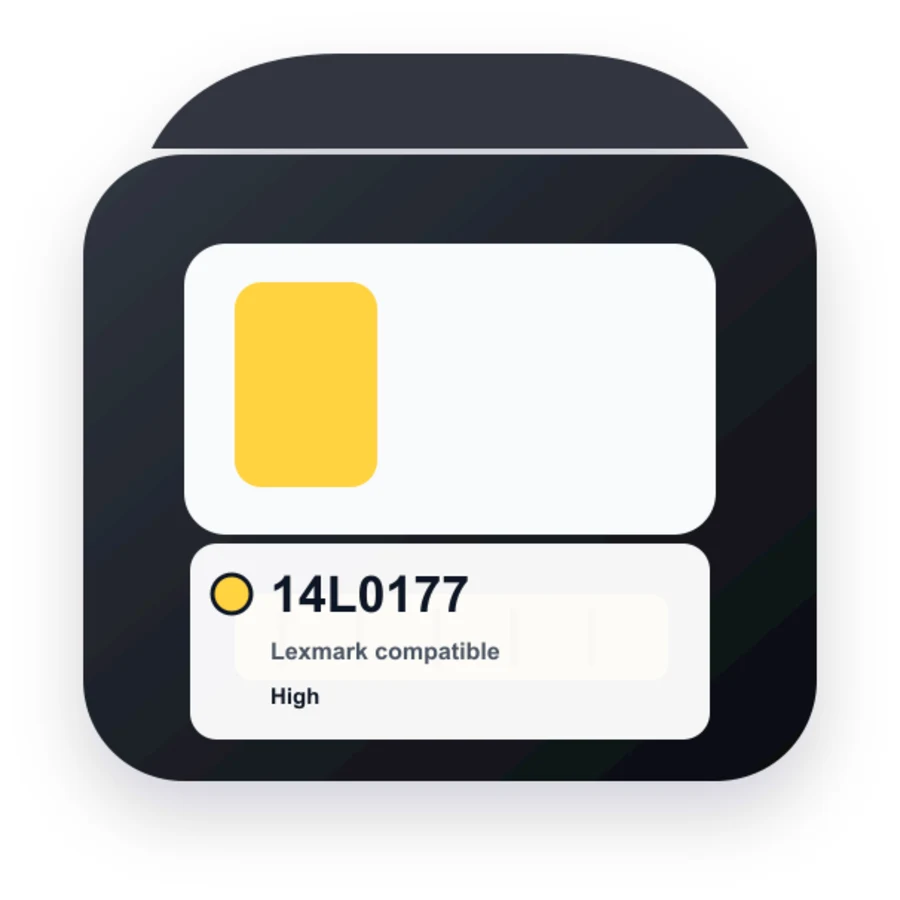 Lexmark 14L0177 Yellow compatible ink