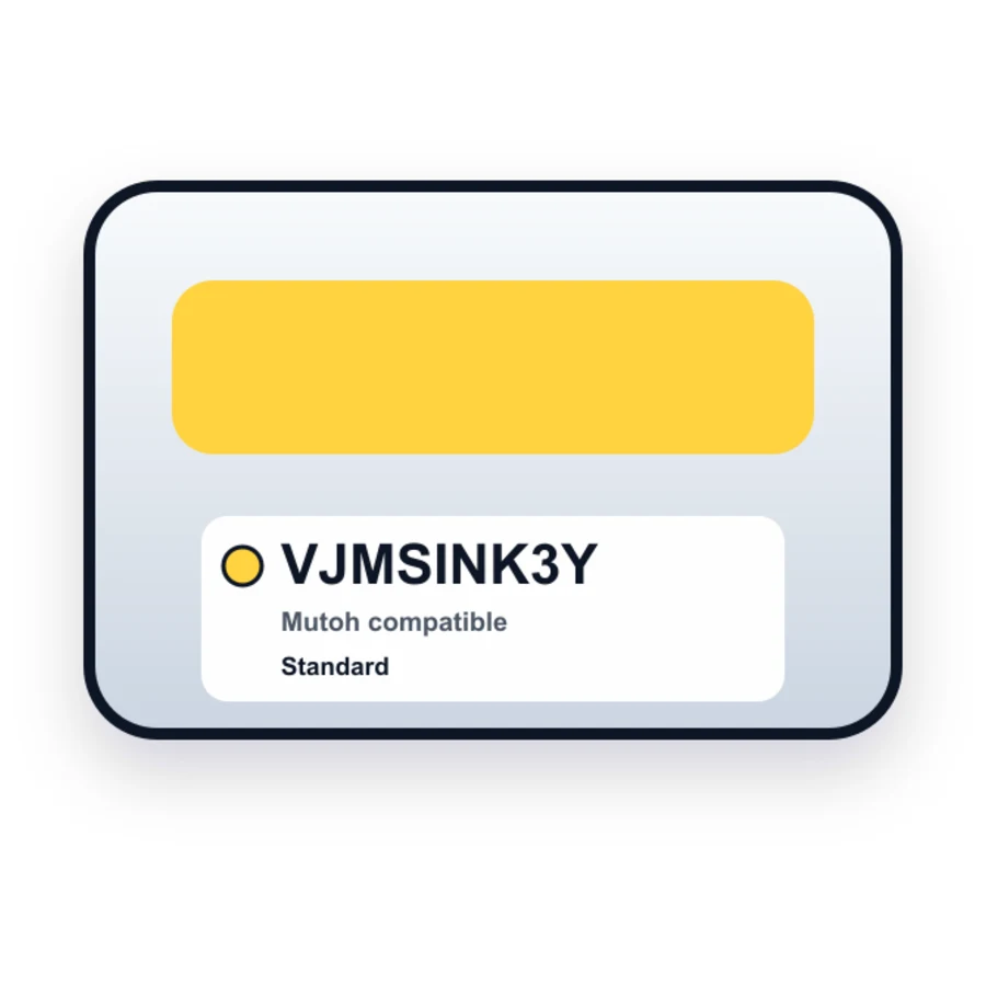 Mutoh VJ-MSINK3Y Eco-Ultra Wide Format Yellow Ink Cartridge compatible ink