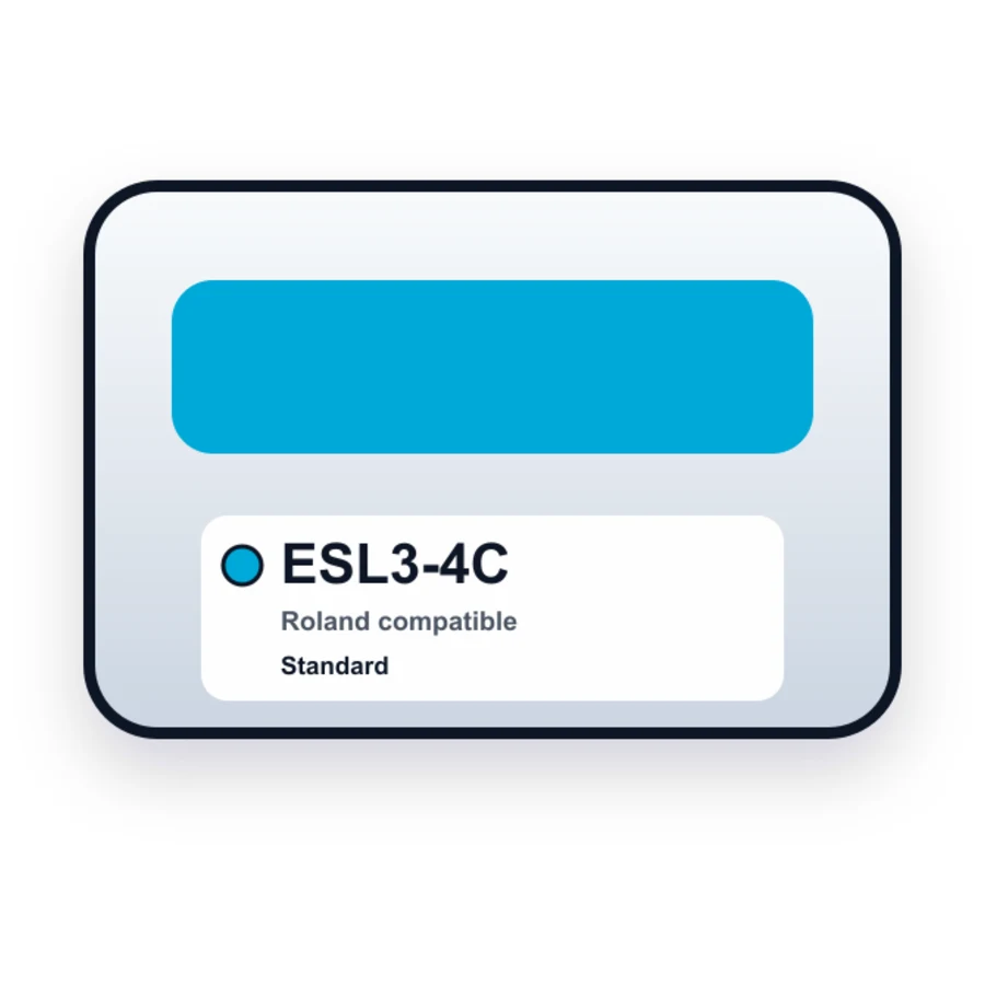 Roland ESL3 4C Cyan compatible ink